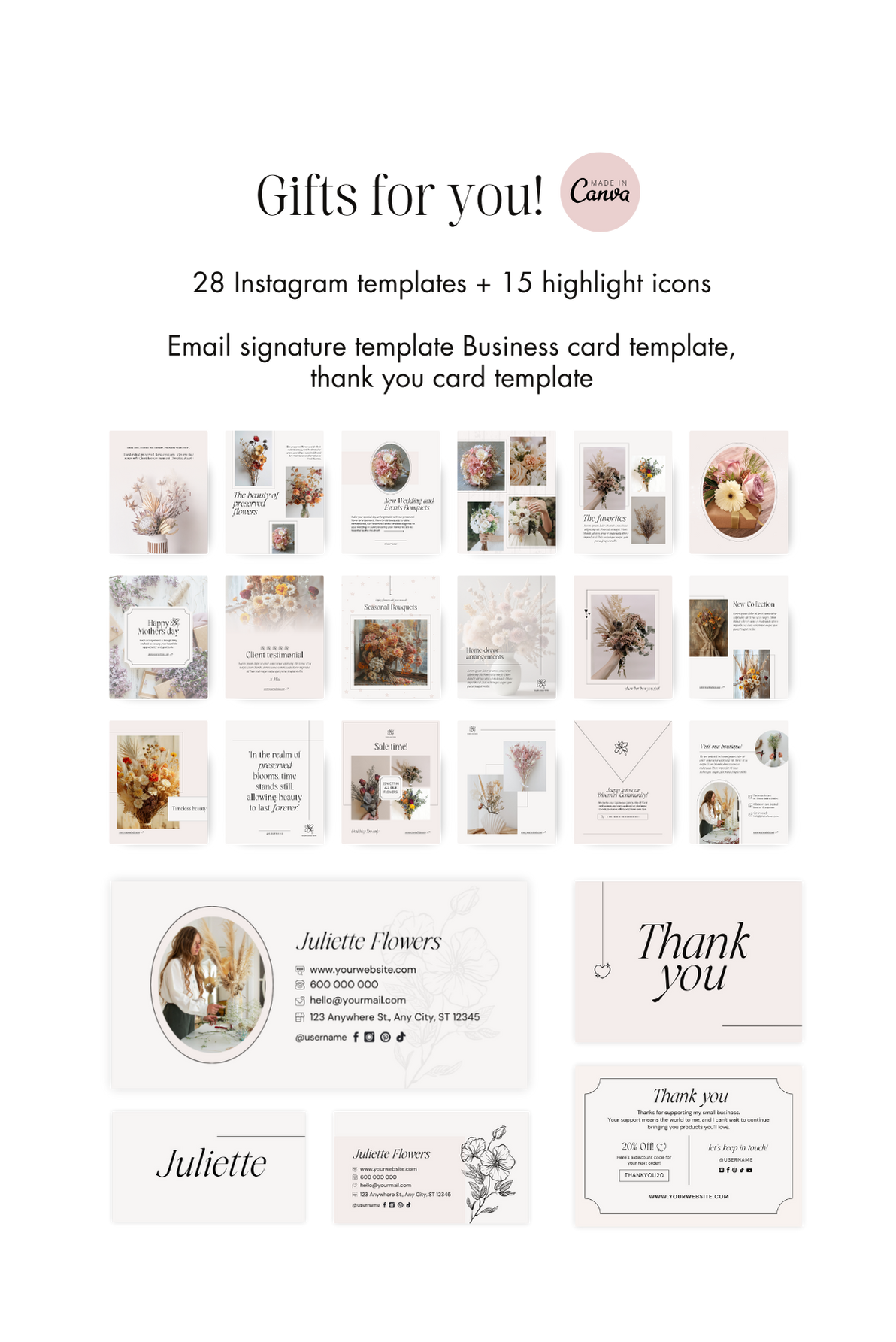 Juliette, feminine woocommerce and elementor website template 5