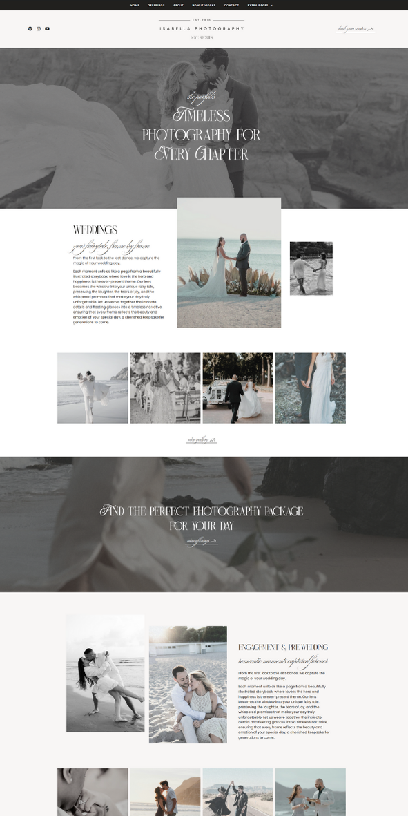 Isabella photography wordpress elementor theme 04