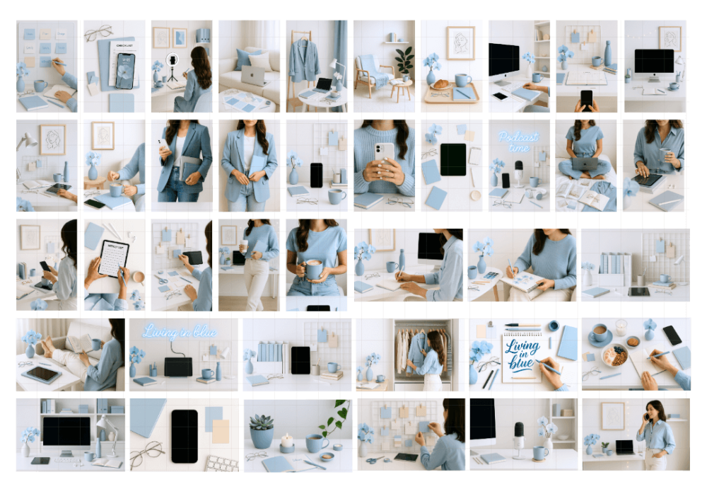 Living in Blue stock photos - Image 2