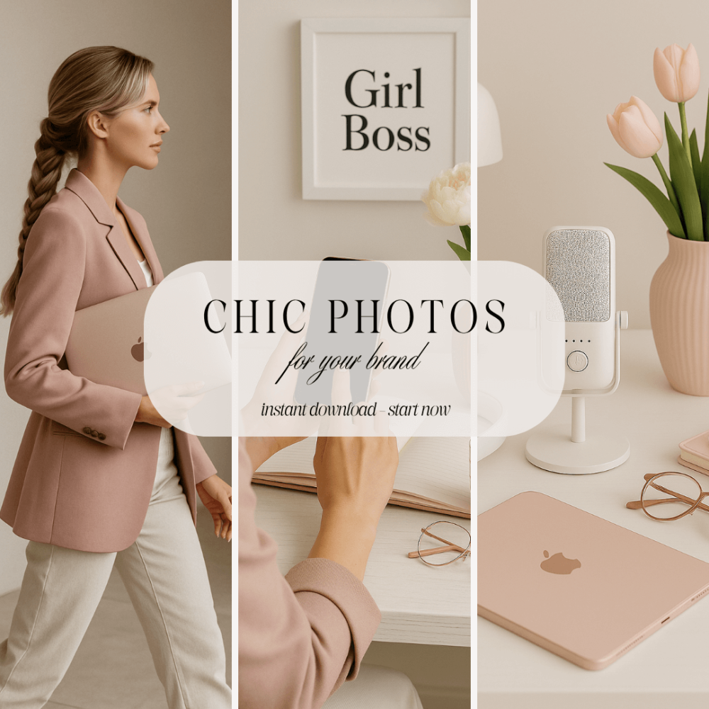 Feminine chic pink stock imagery