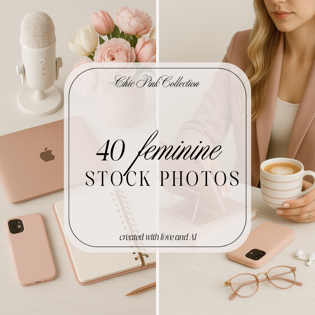Feminine chic pink stock imagery