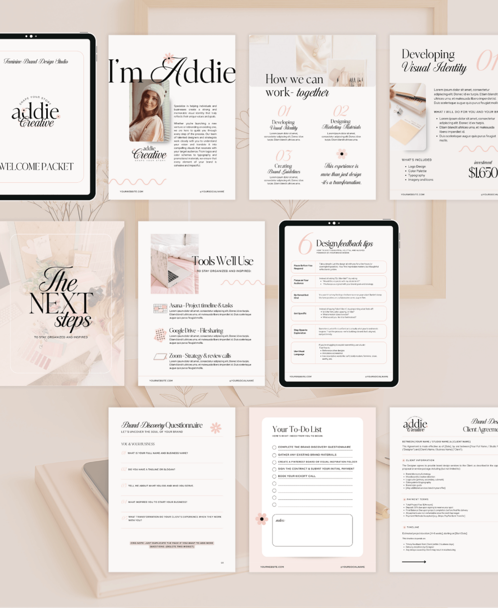 Addie Canva templates bundle - Image 4