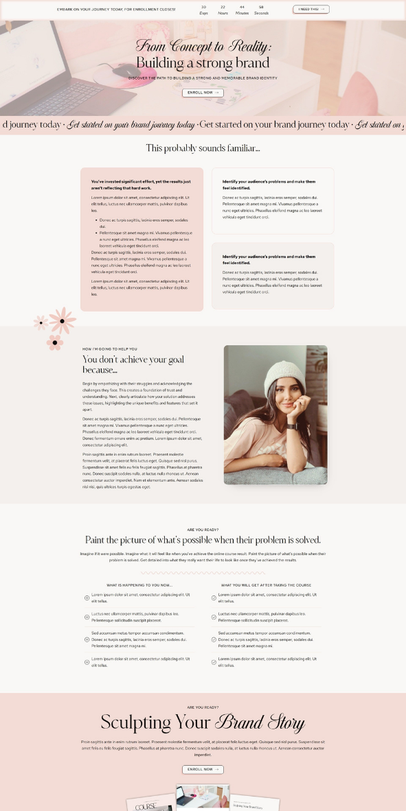 Addie feminine WordPress elementor theme