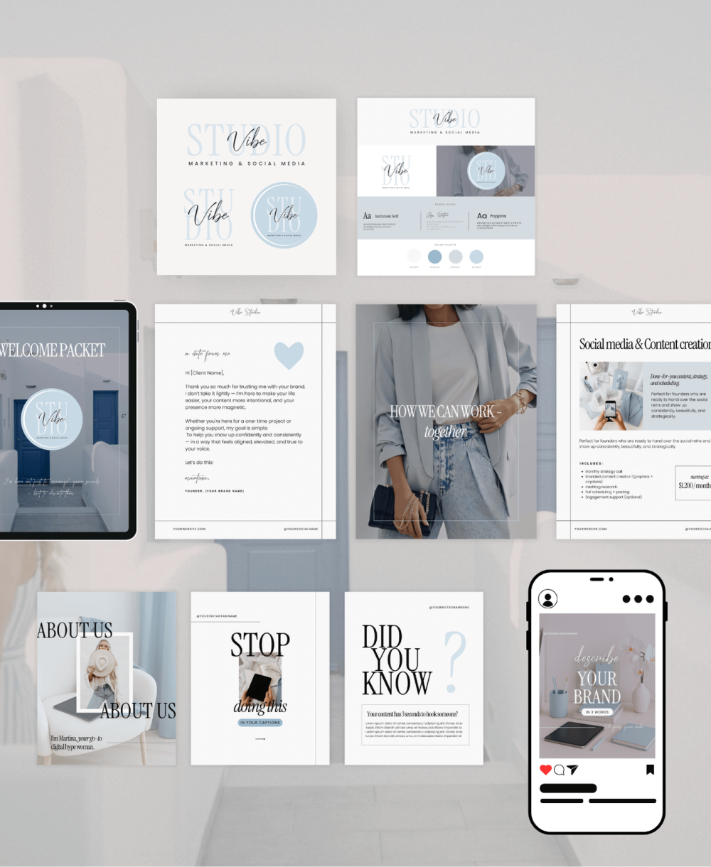 Vibe Studio Canva templates bundle