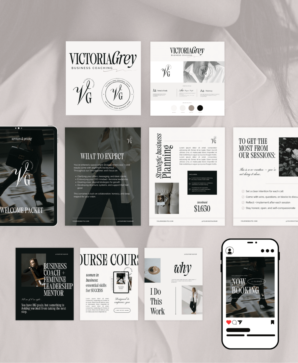 Victoria Canva templates bundle