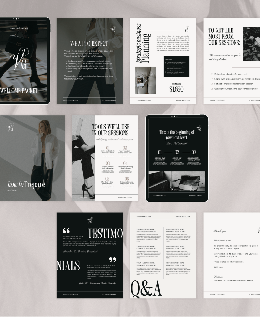 Victoria Canva templates bundle - Image 4
