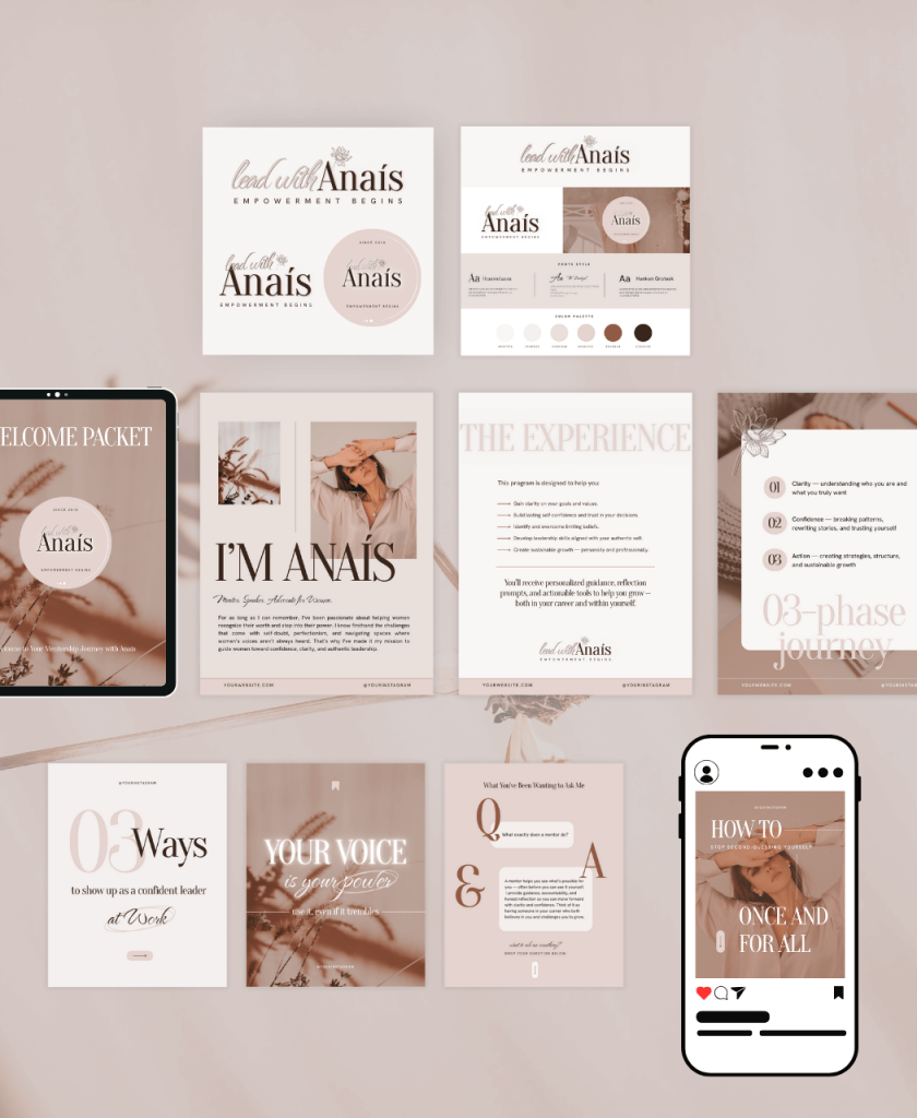 Anais Canva templates bundle