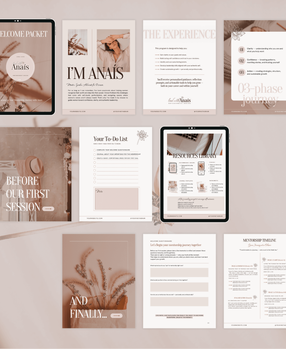 Anais client welcome packet