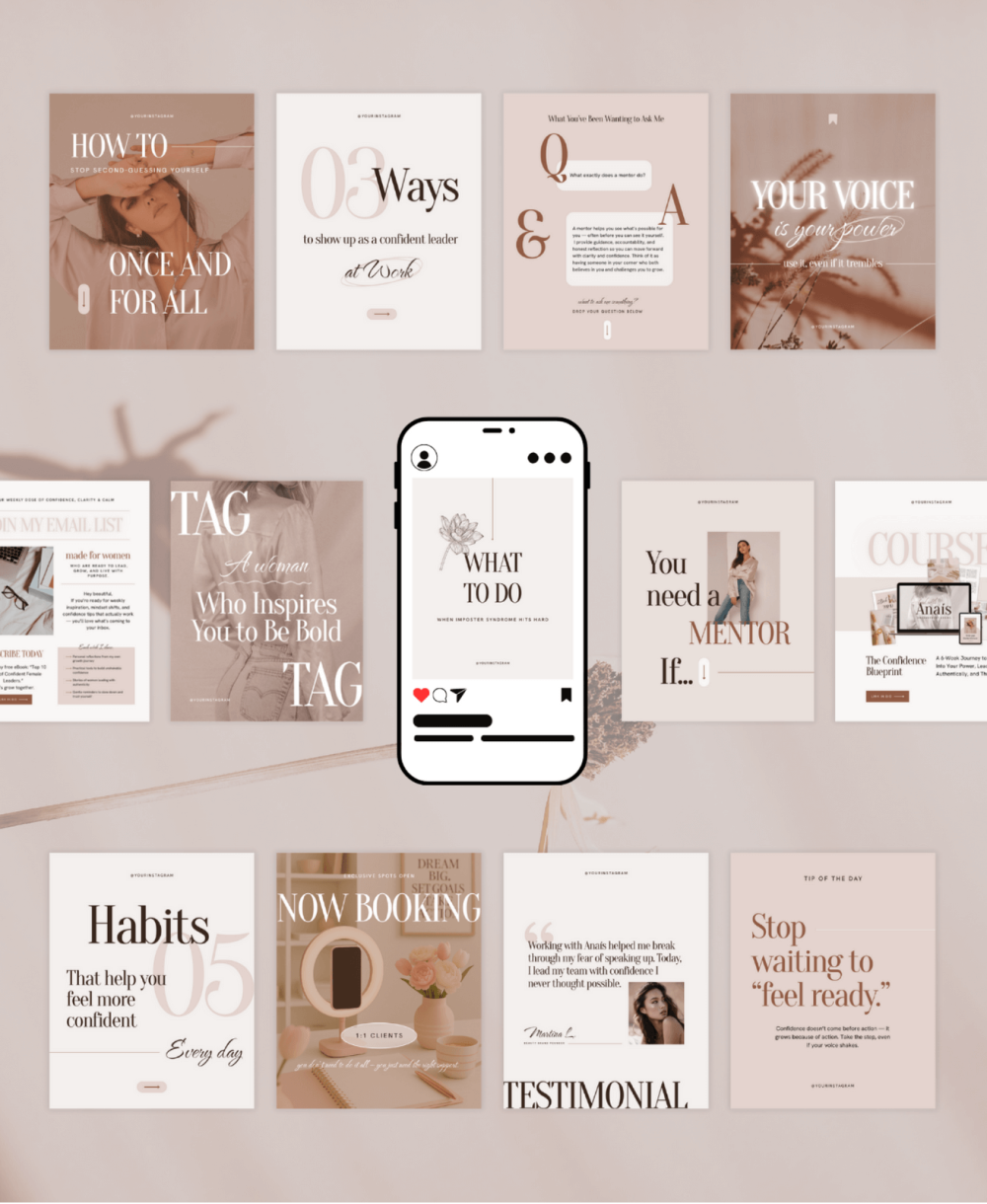 Anais instagram templates Canva