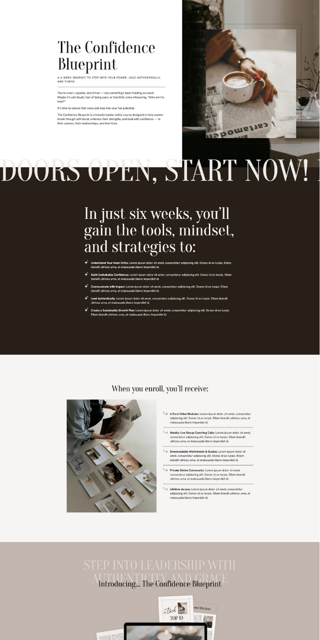 Anais wordpress elementor template 4
