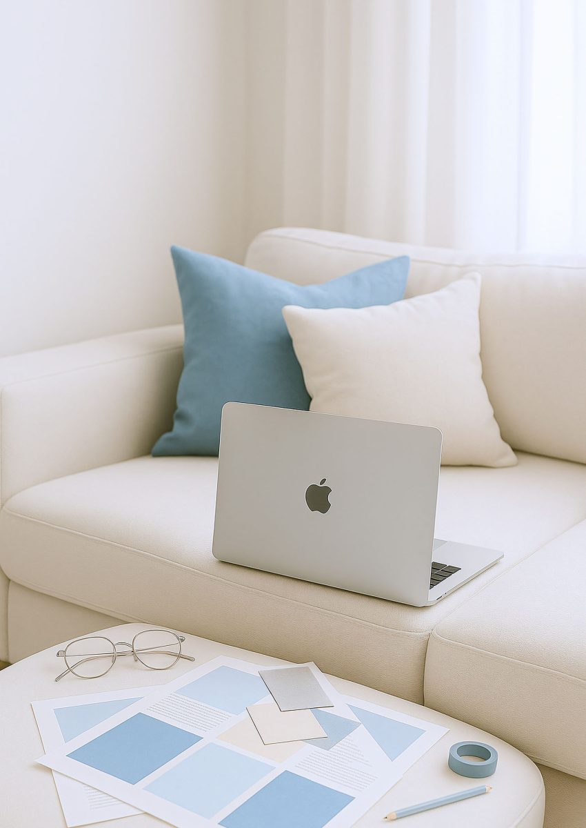 Feminine blue stock photos for small business