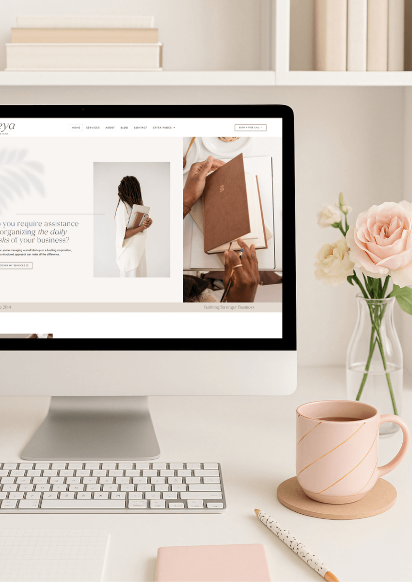 feminine wordpress and elementor templates
